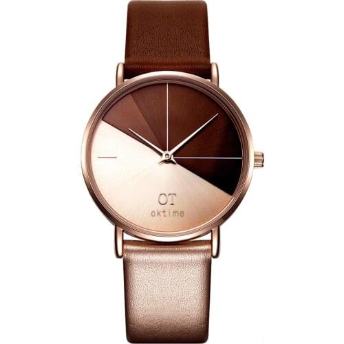 Womens Watches Fashion Leather Wrist Watch Vintage Ladies Watch Irregular Clock Mujer Bayan Kol Saati Montre Feminino 533