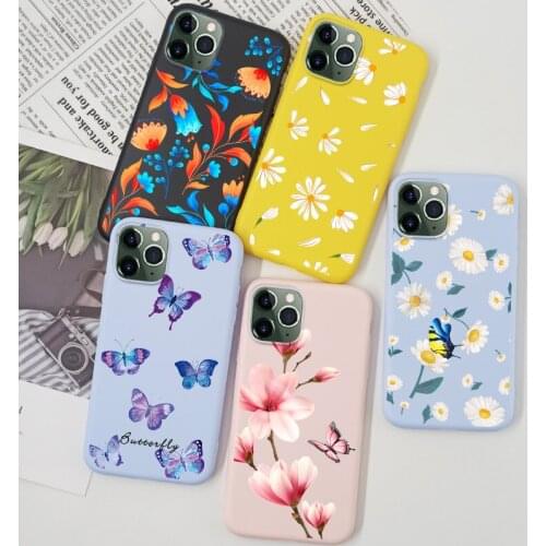 Butterfly Case For iPhone 11 7 8 12 Pro 6 6S Plus X S XS Max 11 Pro Max Mini Cover Bumper Silicone TPU Soft For iPhone SE 2020 7