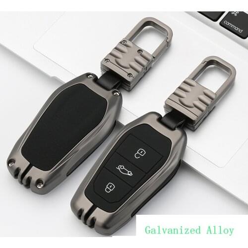New pattern Car Key Case Key Chain Bag Galvanized Alloy for Citroen C4l C3-xr C6 C5 Accessories