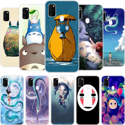 Totoro Spirited Away Ghibli Kaonashi Case for Samsung Galaxy F41 M01 Core M02S M12 M21S M30S M31S M42 M51 M62 A6 A7 A8 Plus 2018