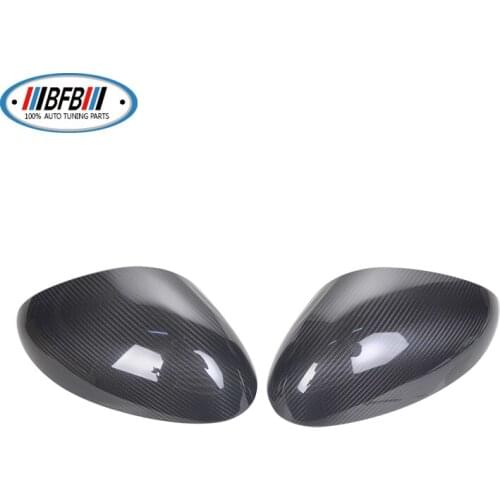 BFB 2PCS Rear review Mirror cover Real dry Carbon add on style For Alfa Romeo Giulia 17-18