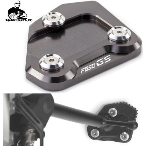 For BMW F750GS F850GS/ ADV F 850 GS 2018 2019 2020 Side Stand Enlargement Extension pad Enlarger plate with logo F850 GS F 750GS