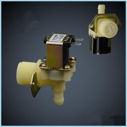 Plastic solenoid valve 24 v, 220 v 12 v Ice machine electromagnetic valve G3/4" to 12mm Air conditioning valve