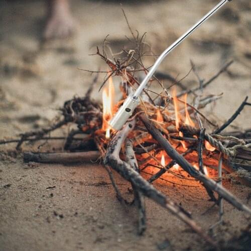 Weed Torch Burner Grill Torch Charcoal Starter Weed Killer with Anti-slip Handle for Ice Snow Melter BBQ Kitchen Igniter Tool