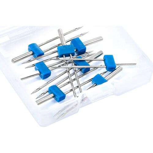 3PCS Sewing Machine Needles Double Twin Needles 2.0/90 3.0/90 4.0/90 Sewing Needles for Most Household Sewing Machine