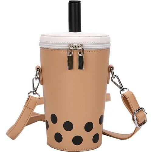 Kawaii Bubble Tea Boba Milk Bag Handbag Harajuku Cup Bag Japan Taiwan Drink Trendy All-Match Autumn and Winter