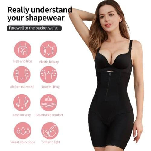 Fajas Colombianas Reductora Butt Lifter Tummy Control Body Shaper Waist Trainer Corset Shapewear Bodysuit Slimming Underwear