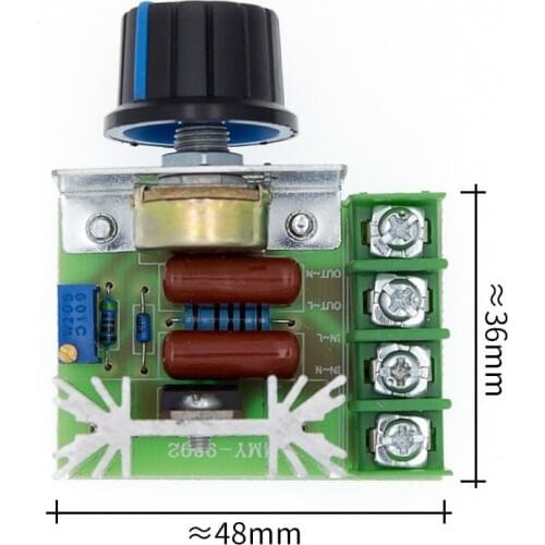 2000W High-power electronic voltage regulator for dimmer/speed/temperature adjustment Integrated Circuits