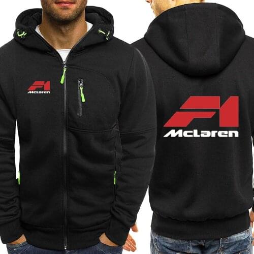 McLaren Logo Men 2021 Print Custom Punk Casual Harajuku Gradient Color Hoodies Man Jacket Zipper Leisure 2021 New Sweatshirt