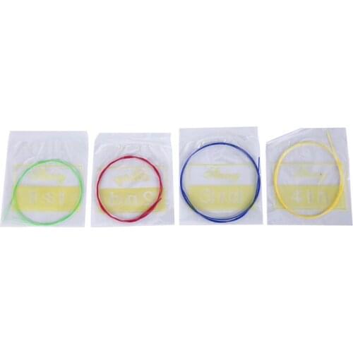 Nylon Guitar Strings Copper Alloy strings For Acoustic Folk Guitar Classic Guitar 4 pcs/set Colorful