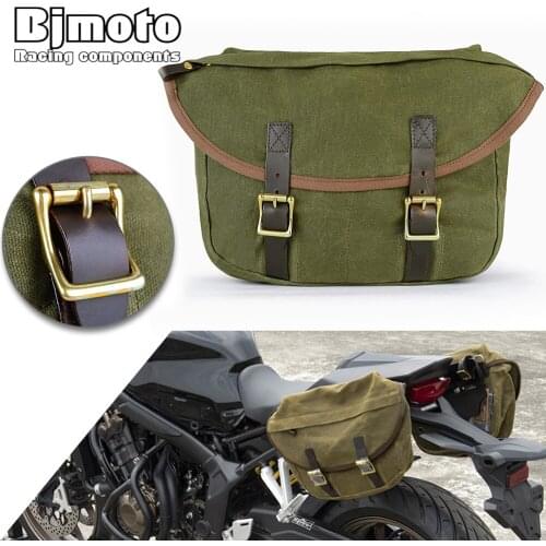 BJMOTO 2020 NEW Universal Motorcycle Bag Saddlebag Luggage Side Bags For Harley Honda Yamaha Kawasaki
