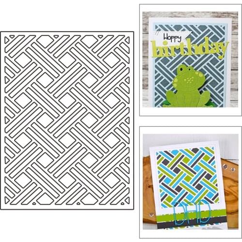 2021 New Rectangle Frame Metal Cutting Dies For Mould Cut Paper Craft Making Stripe Background Card DIY Scrapbooking No Stamps