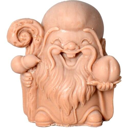 New Soap Molds Statue of Buddha Figure Silicone Moulds Traditional Chinese Style Decoration Tool