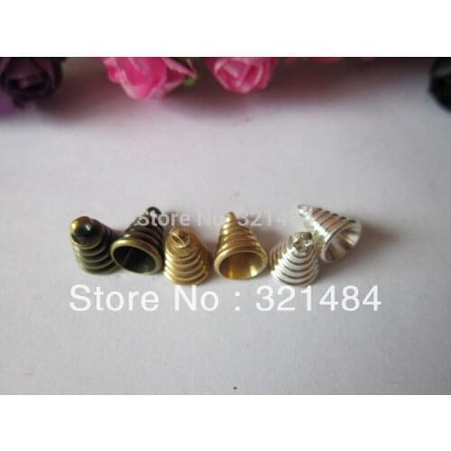 Bulk 200piece mixed 10*8mm bottle bead caps pendant buckle clasp connector for glass bottle vials pendants jewelry making diy