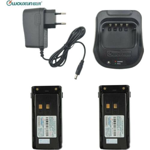 Original Wouxun KGUV9D 7.4V 3200mAh Li-ion Battery +AC Rapid Charger for KG-UV9D Plus KG-UV9DPLUS KGUV9DPLUS Radio Walkie Talkie
