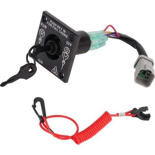 Vertical Type Single Engine BRP Ignition Cut Off Switch With Keys 176408 BRP Ignition Switch BRP Switch