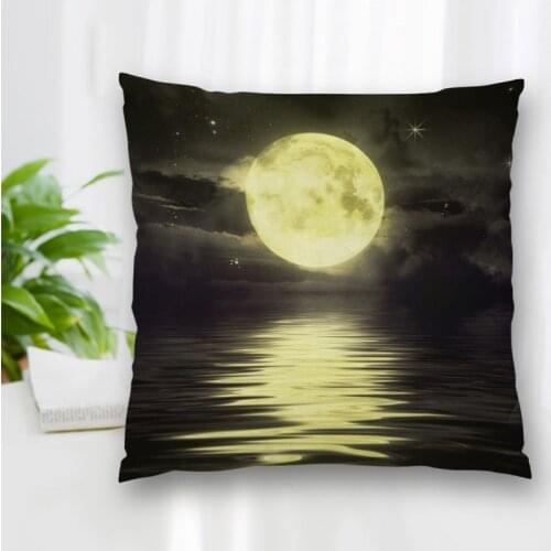 New Moon HD Pillow Slips With Zipper Bedroom Home Office Decorative Pillow Sofa Pillowcase Cushions Pillow Cover 35x35cm,40x40cm
