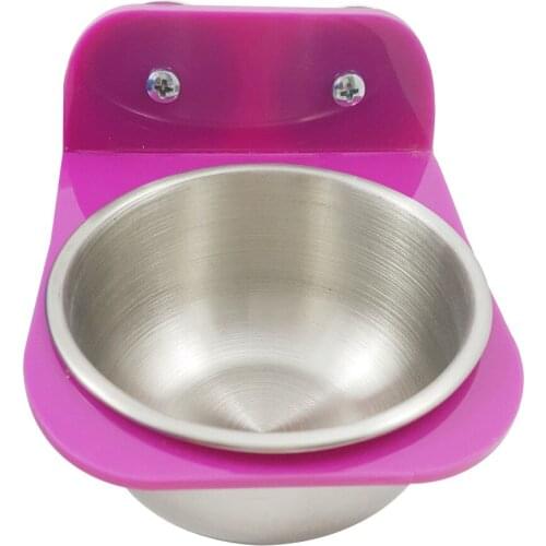 Parrot squirrel food container acrylic food cup holder cage stand dual-use food container macaw food Cup HZ1014