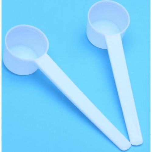 10pcs 5g Plastic Coffee Measuring Spoon For Milk Powder Liquid Seasoning Refillable Reusable Compatible Scoops (White)