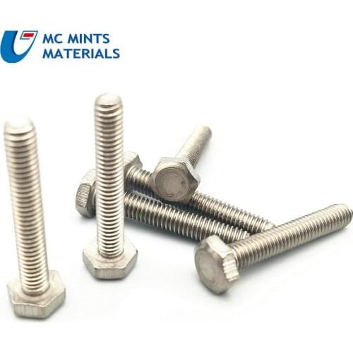 M3 x6 8 10 12 15 20 25 30 35 40mm Ti Bolt Titanium Bolt Hexagon Head Not Polished Grade 2 Titanium Screw Ti Fastener