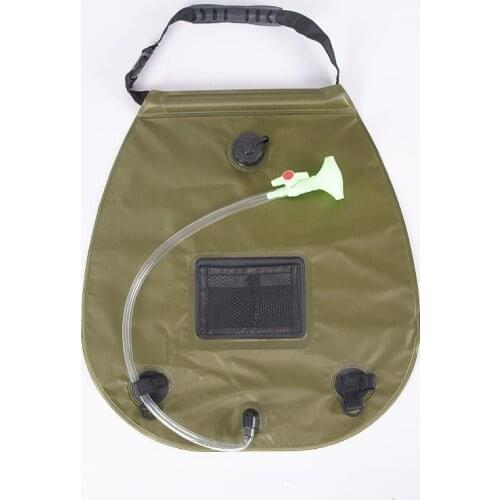 Heat Absorption Strap Type Three Layer Outdoor Sports Tourism Shower Water Bag Camping Folding Bath Bag Bath Water Bag