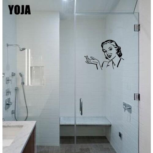 YOJA 22x28.8CM Home Decoration Wall Stickers Bathroom Shower Glass Decals Kind Mother G2-0152