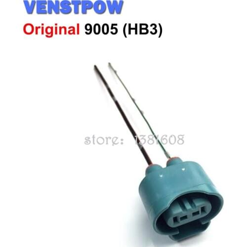 1PC Car Original 9005(HB3) Headlight Bakelite Bulb Holder Fog Lamp Socket with 11.50cm Wire