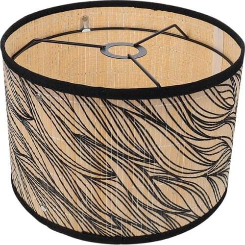 1Pc Japanese Style Bamboo Lamp Shade Lamp Cover For Household Chandelier Ceiling Chandelier Abat Jour Suspendu