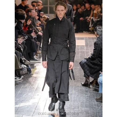 27-44 ! 2016 New Mens clothing Male bandage ankle length trousers casual pants trousers plus size stage singer costumes