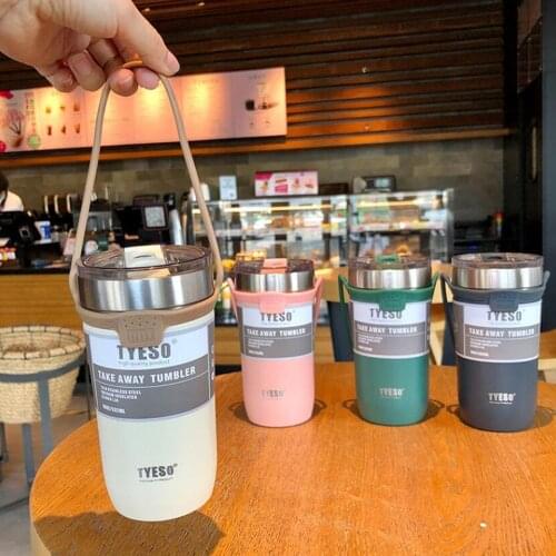 3pcs 18oz 24oz Vacuum Insulated Tumbler Stainless Steel Water Bottle Iced Coffee Travel Mug Cup With Flip Lids & Silicone Handle