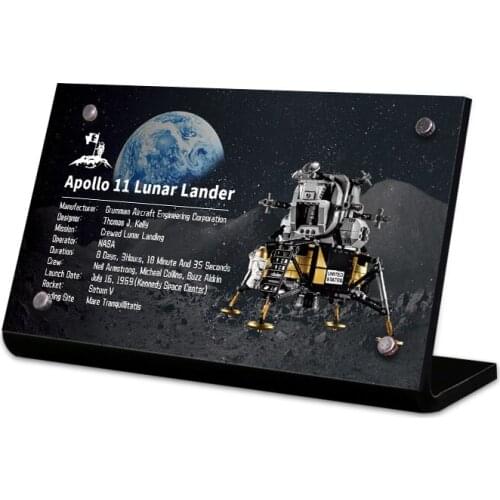 Acrylic Display Stand Brand For Creator 10266 Apollo 11 Lunar Lander Toys Building Blocks