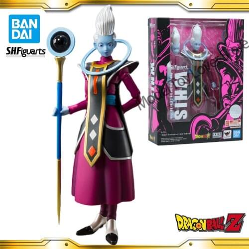 In stock 2021 Limited Original Dragon Ball Z SHF Angel Whis Master of Beerus Anime Action Collection Figures Model Toys