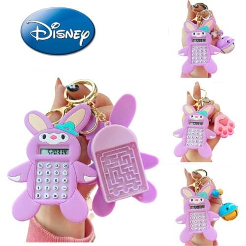 Disney Star Delu Mini Calculator Keychain Student Mini Electronic Calculator StellaLou Shape School Office Supplie Shipping Free