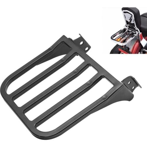Motorcycle Black Backrest Sissy Bar Luggage Rack For Harley Sportster XL 883 1200 Heritage Softail FLST Dyna