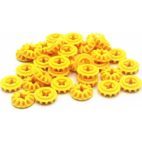 MOC Building Blocks Technical Parts 40pcs Technical CONICAL WHEEL Z12 compatible with lego for Kids Boys Toy 6589