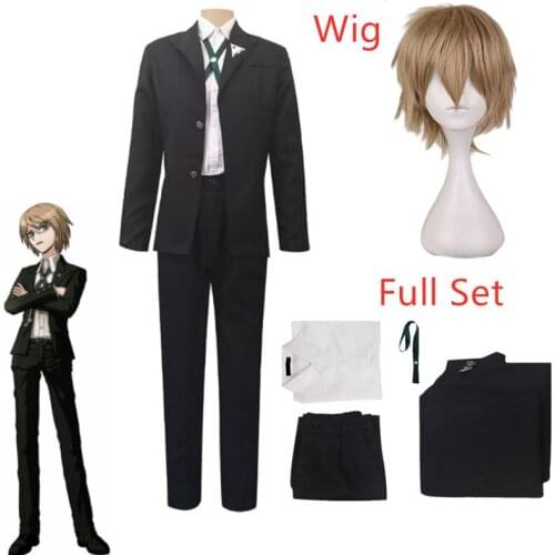 Danganronpa Togami Byakuya Consortium Heir Cosplay Costumes Full Set Zentai Super High School Suit Pants Uniforms