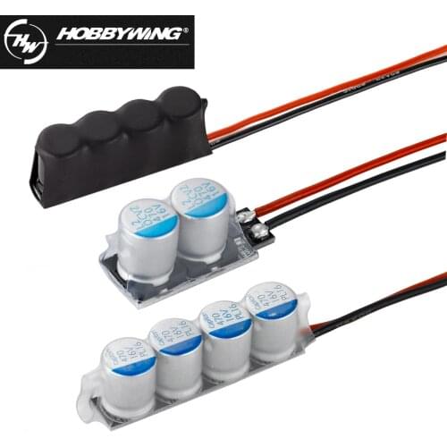 Capacitor Module,Hobbywing Low-impedance Capacitor Module 2/4 for Ezrun Xerun Car ESC Super Capacitor Module #4 #2 Module