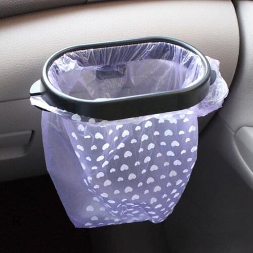 Portable Car Trash Can Garbage waterproof Vehicle Truck Bag Garbage Bracket Holder Bag New Car Storage Organizer R2O4