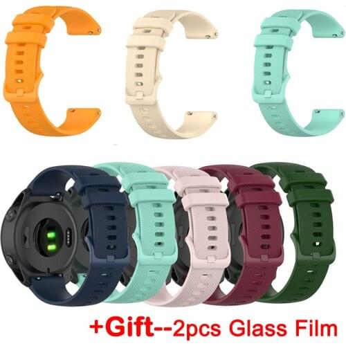 Solid Color Small Plaid Durable Elastic Silicone StrapFor Microwear L13 L15 L16 L19Smart Watch Replacement Bracelet Wristband