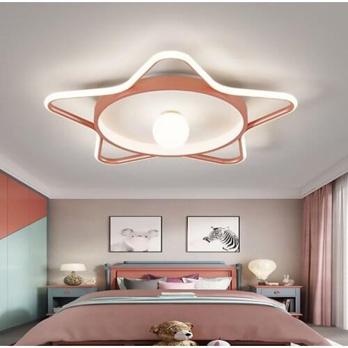 Modern Luster Star Ceiling Lamp for Bedroom Living Dining Children Baby Room Indoor Decorative Lighting Fixture Nordic Lights