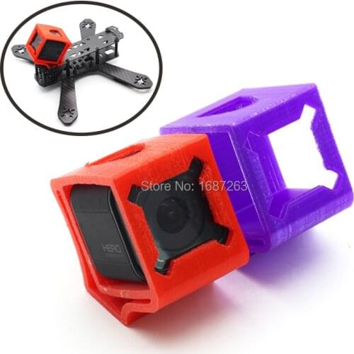 Ultralight 3D Printed TPU Material cases 30Degree Fixed Mount Holder for Runcam 3 Gopro Session Wizard X220S Camera seat bracket