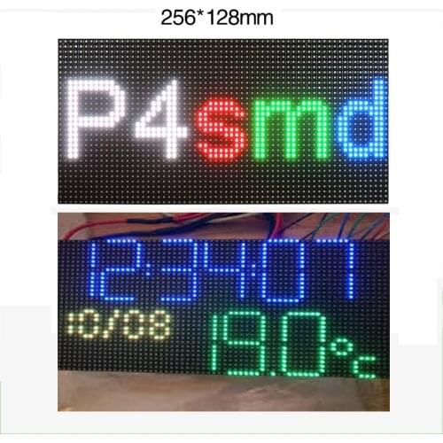 LED Display P4 Full Color Cell Board Indoor HD Surface Mount Module 256X128mm
