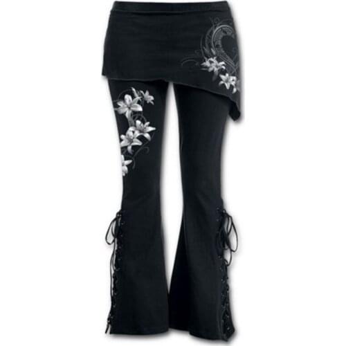 TAMBU Women's Flared Trousers