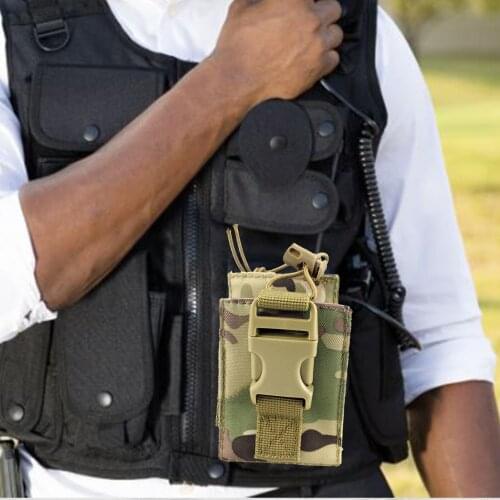 Outdoor Tactical Radio Pouch Hunting Talkie Holder Bag Walkie Waist Bag Holder Pocket For Outdoor Hunting Camping Radio Bag