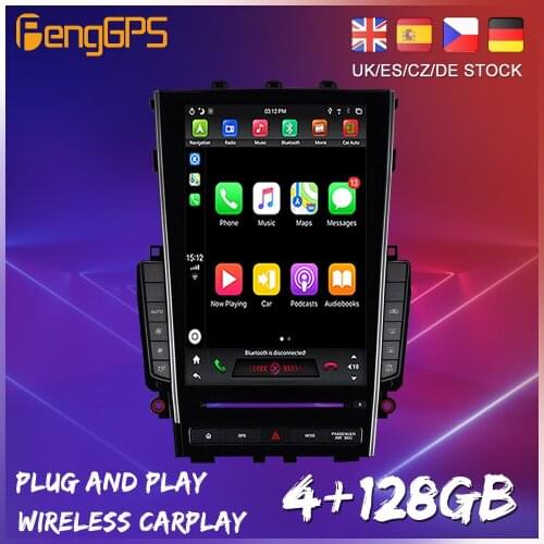 Tesla Android 9.0 PX6 DSP Vertical Multimedia Player Radio Automatic For Infiniti Q50L 2015 2016 2017 2018 GPS Navigation Unit