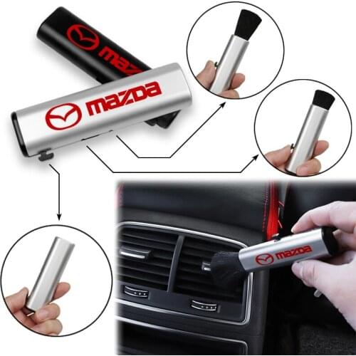 Retractable Car Air Vent Detailing Cleaning Brush Cleaner Dust Remover For Mazda 3 5 Angksela Bk CX3 CX9 CX7 Atez 6 Gh Gg MX-5