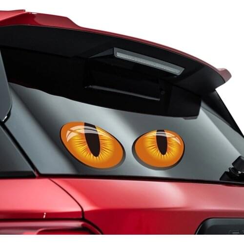 Car Sticker Funny Cat Eye Simulation Rearview Mirror Window Car Sticker 3D Car Decals 2021 New Hot selling