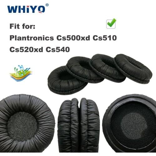 Replacement Ear Pads for Plantronics Cs500xd Cs510 Cs520 Xd Cs540 Headset Parts Leather Earmuff Earphone Sleeve Cover