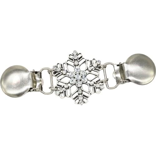 Retro Sweater Shawl Clips Retro Cardigan Collar Dress Shirt Brooch Pins for Women Size: 10.8x3.8cm/ 4.3x1.5 inch