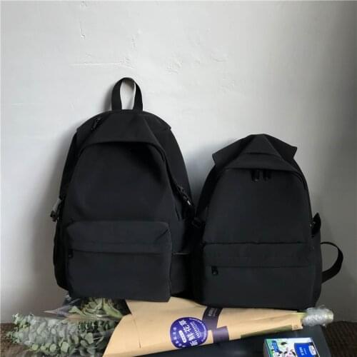 Women Backpack Cute Casual School Backpack New Trend Nylon School Bags Fashion Teenager Girl Solid Color Mochilas Rucksacks
